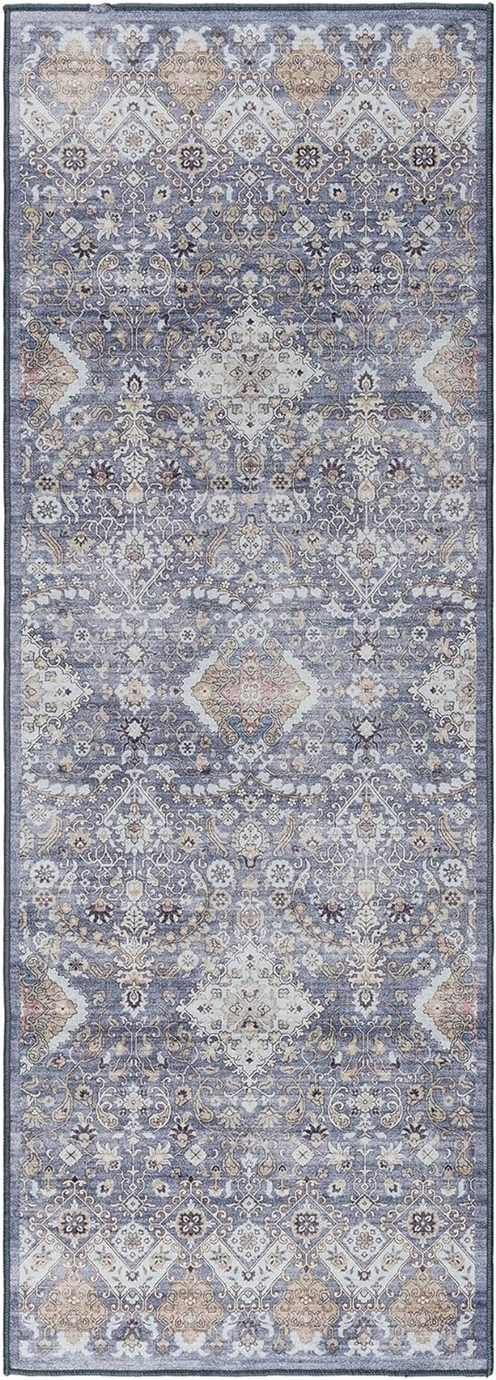 Printed Indoor Boho Area Rug - Non Slip, Ultra Thin, Super Strong, Printed Rug - Home Décor for Entryway, Bedroom, Living Room - 6x9 Medium, Cullen Red, 28939