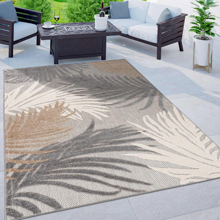 Lucca Contemporary Floral Indoor/Outdoor Area Rug