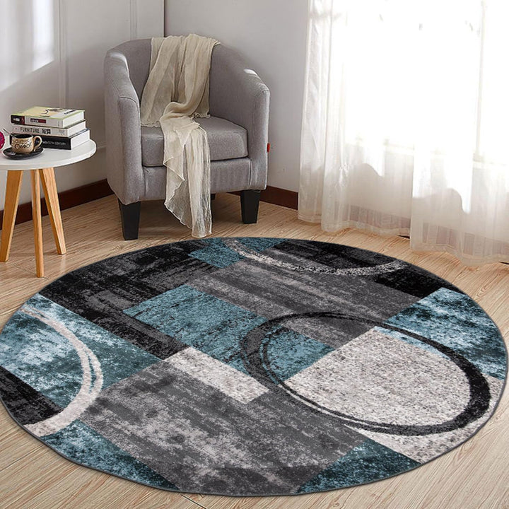 Contemporary Abstract Design Soft Area Rug