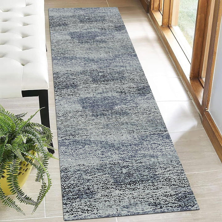 Washable Area Rugs, 5' x 7' - 1/6 Thick - Stain & Water Resistant Non-Slip - Perfect Resistant Rug for Living Room, Bedroom, Nursery, Pet & Child Friendly, Vibrant Colors Rugs, Brown