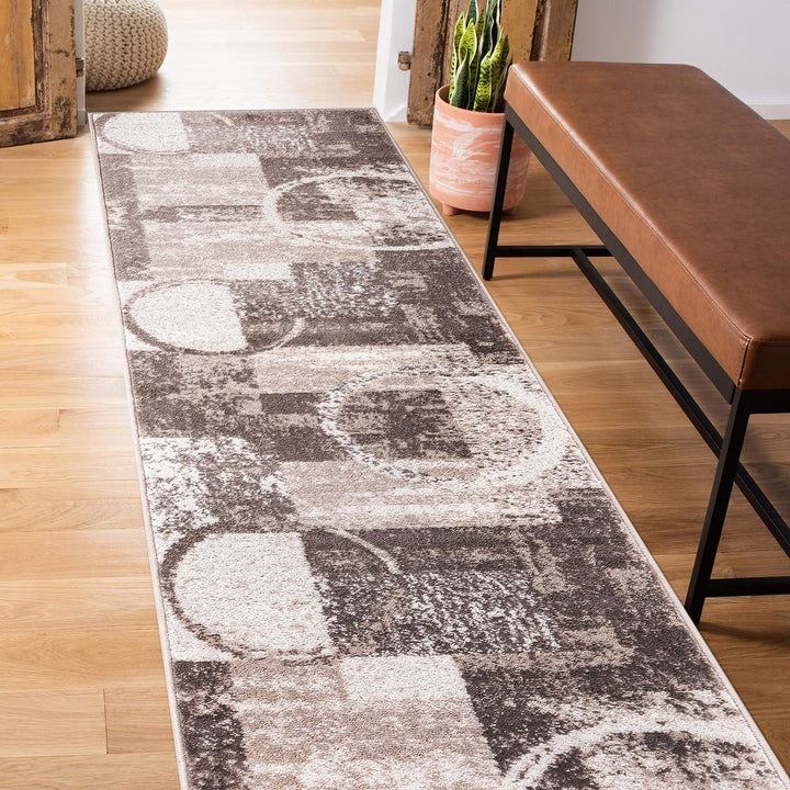 Contemporary Abstract Design Soft Area Rug