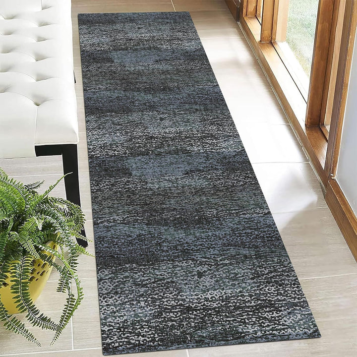 Washable Area Rugs, 5' x 7' - 1/6 Thick - Stain & Water Resistant Non-Slip - Perfect Resistant Rug for Living Room, Bedroom, Nursery, Pet & Child Friendly, Vibrant Colors Rugs, Brown