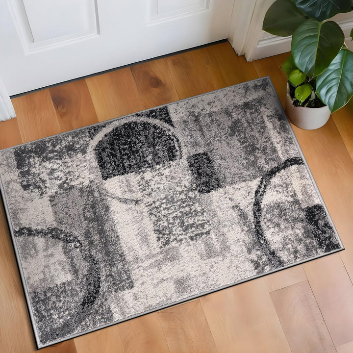 Contemporary Abstract Design Soft Area Rug