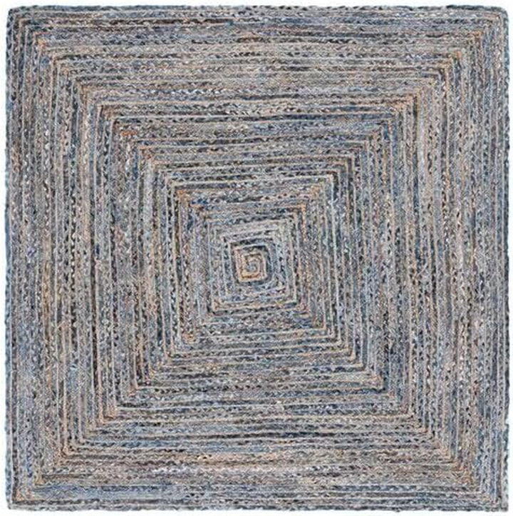 Cape Cod Collection Area Rug - 6' x 9', Red & Multi, Handmade Boho Braided Jute & Cotton, Ideal for High Traffic Areas in Living Room, Bedroom (CAP202A)