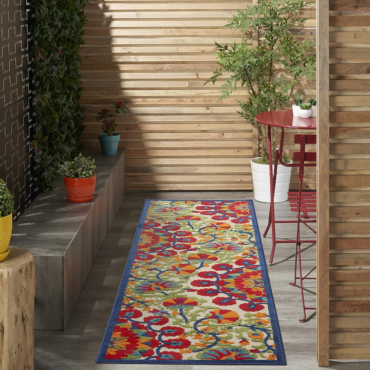 Aloha Indoor/Outdoor Area Rug, Easy Cleaning, Non Shedding, Bed Room, Living Room, Dining Room, Deck, Backyard, Patio