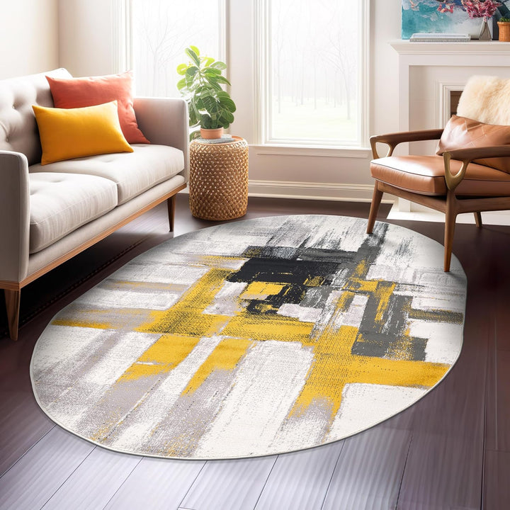 Contemporary Modern Abstract Area Rug