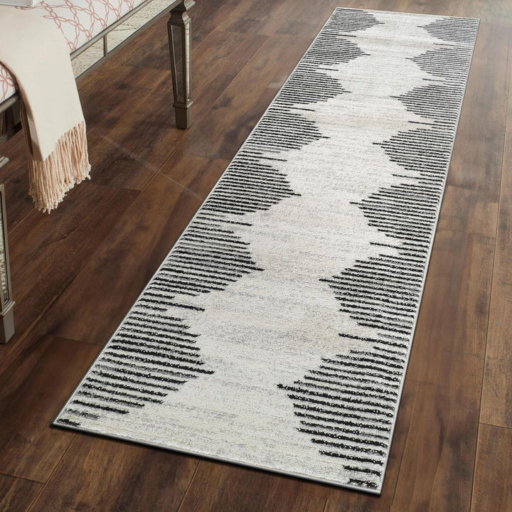 Bohemian Stripe Stain Resistant High Traffic Living room Kitchen Bedroom Dining Home Office Area Rug