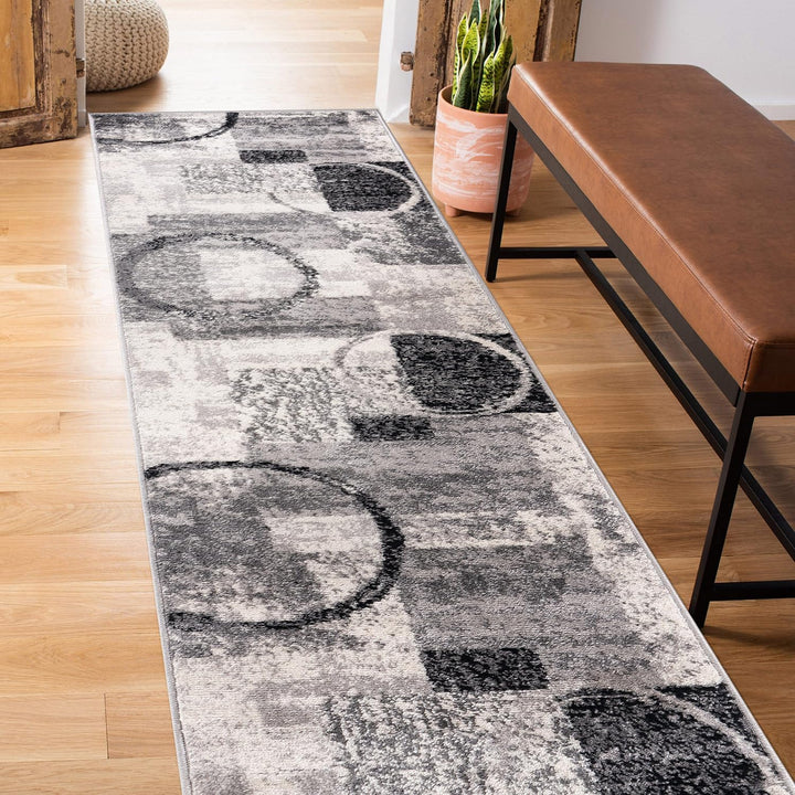 Contemporary Abstract Design Soft Area Rug