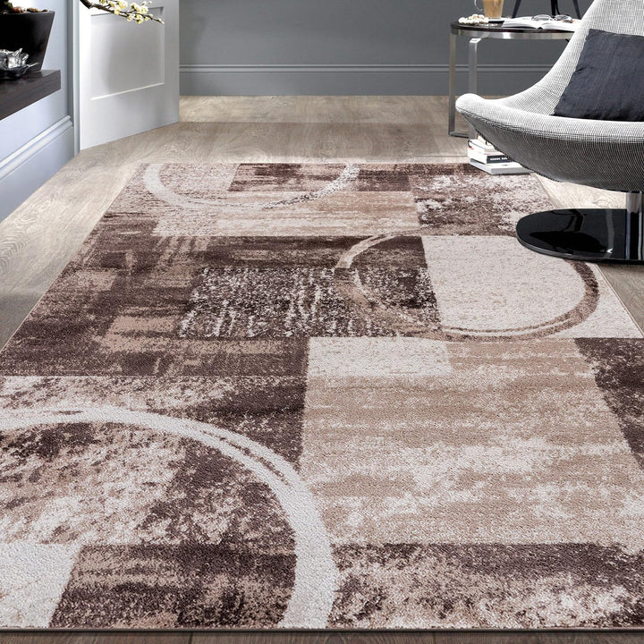 Contemporary Abstract Design Soft Area Rug