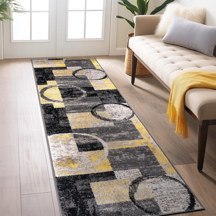 Contemporary Abstract Design Soft Area Rug