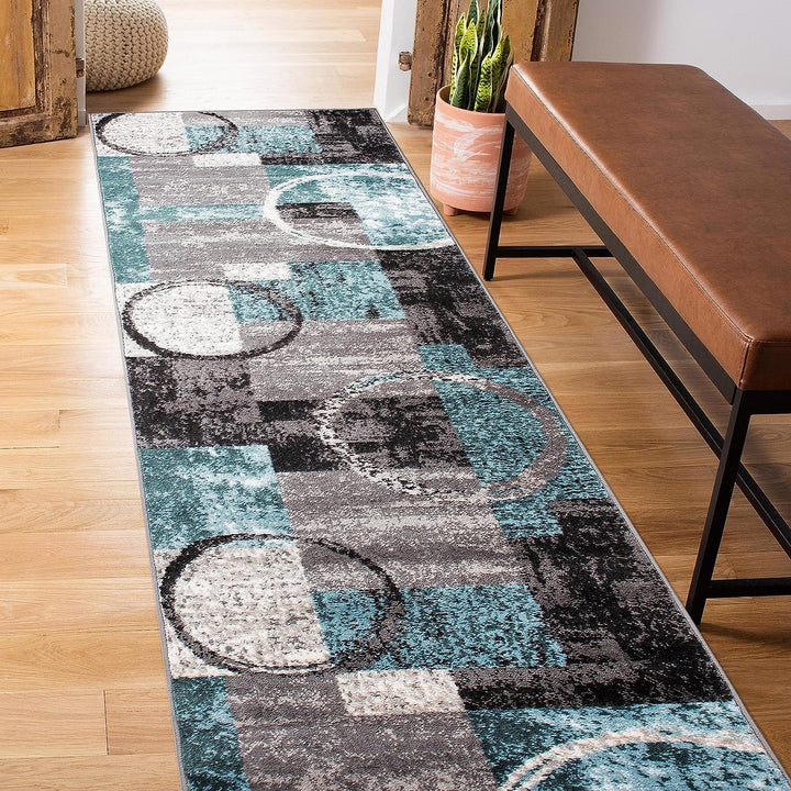 Contemporary Abstract Design Soft Area Rug