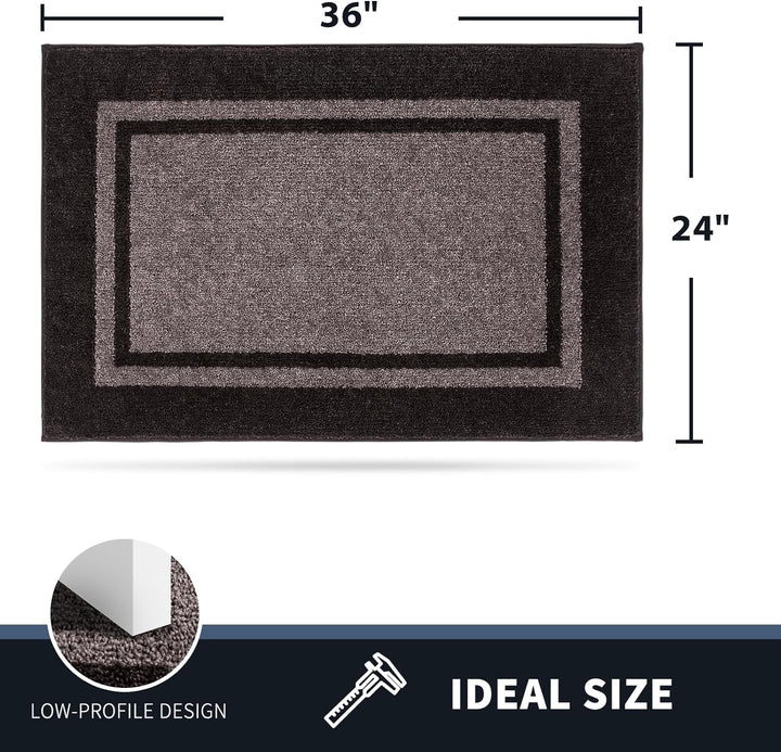 Dirt Trapper Door Mat, Non-Slip/Skid Machine Washable Entryway Rug, Shoes Scraper, Area Rug, Super Absorbent Welcome Mat for Muddy Wet Shoes and Paws