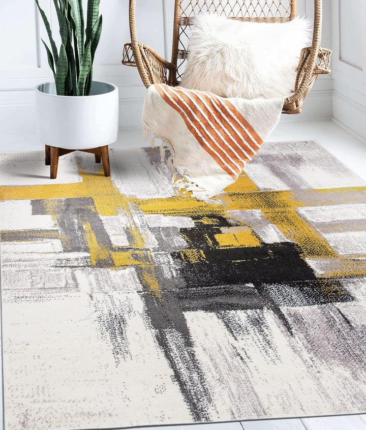 Contemporary Modern Abstract Area Rug