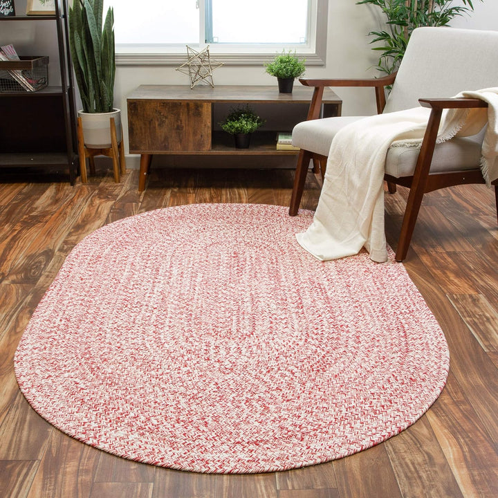 Farmhouse Braided Rug Cotton Kitchen Reversible Carpet