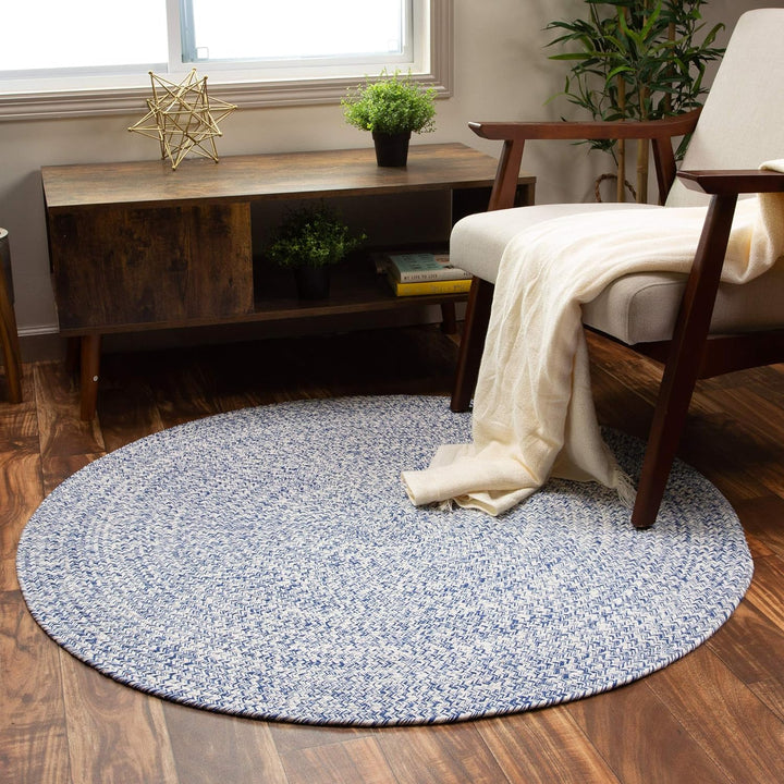 Farmhouse Braided Rug Cotton Kitchen Reversible Carpet