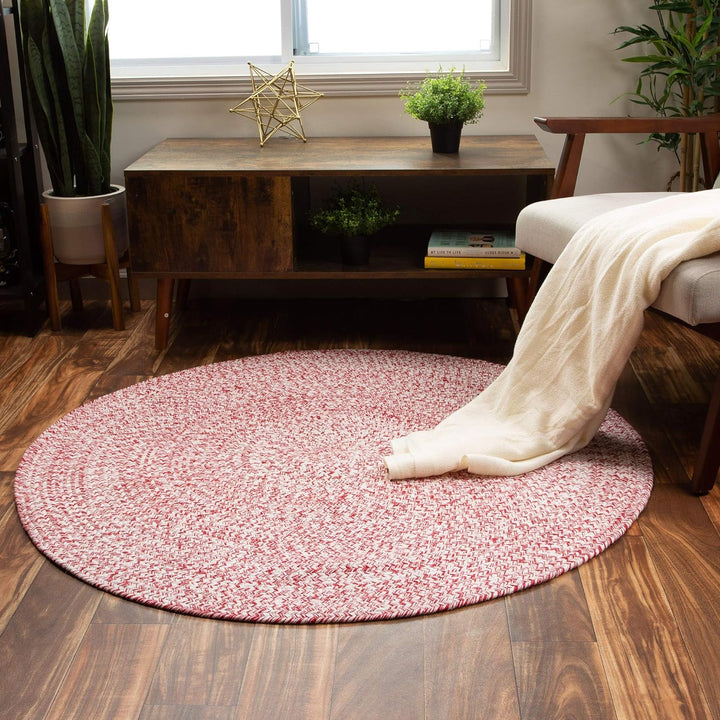 Farmhouse Braided Rug Cotton Kitchen Reversible Carpet