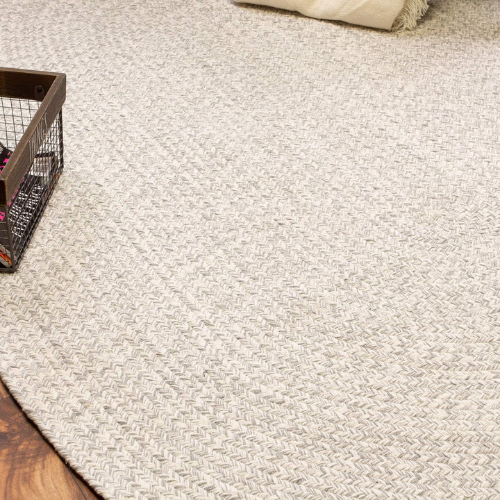 Farmhouse Braided Rug Cotton Kitchen Reversible Carpet