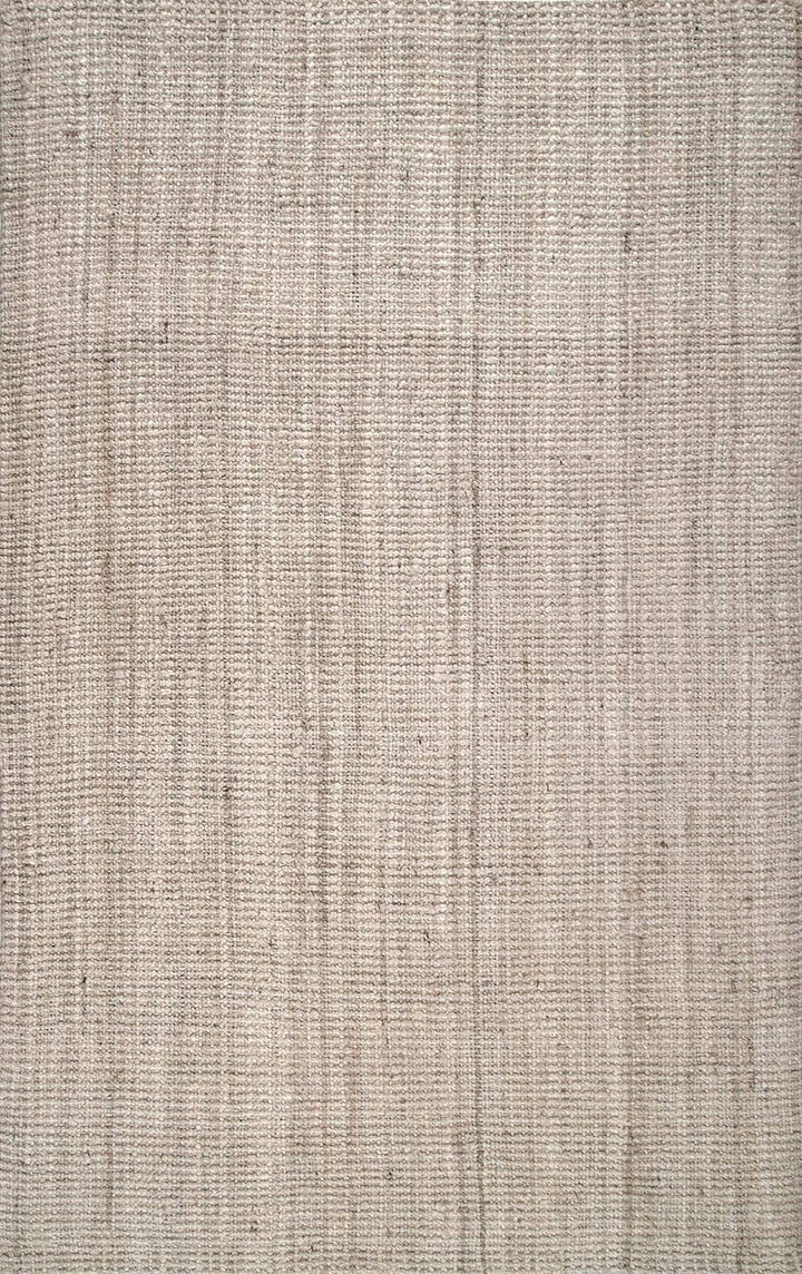 Ashli Solid Farmhouse Jute Accent Rug, Natural