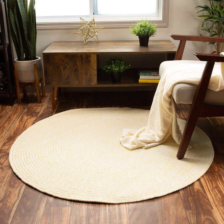 Farmhouse Braided Rug Cotton Kitchen Reversible Carpet