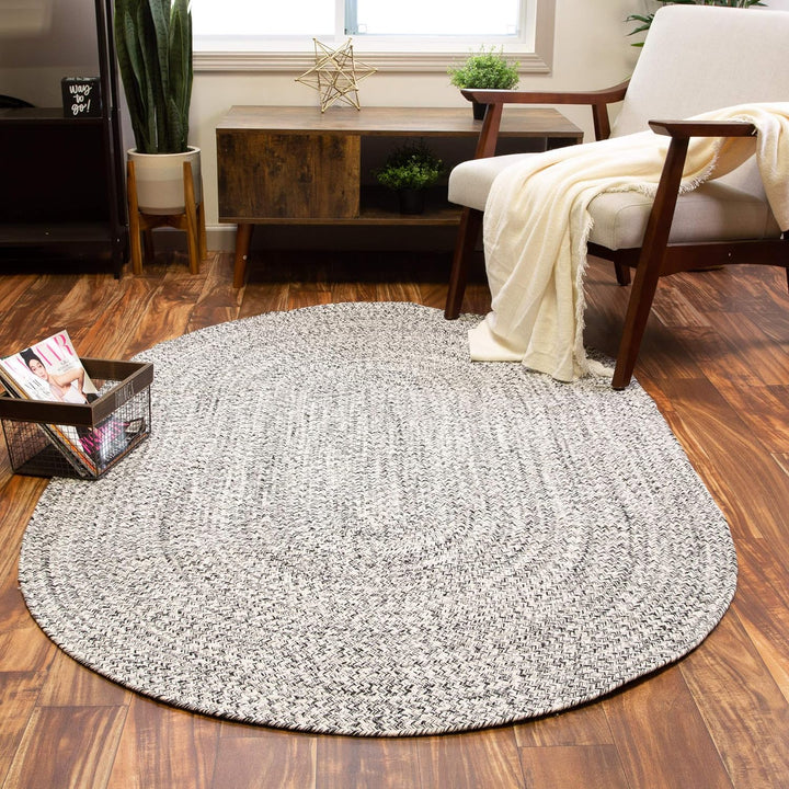 Farmhouse Braided Rug Cotton Kitchen Reversible Carpet