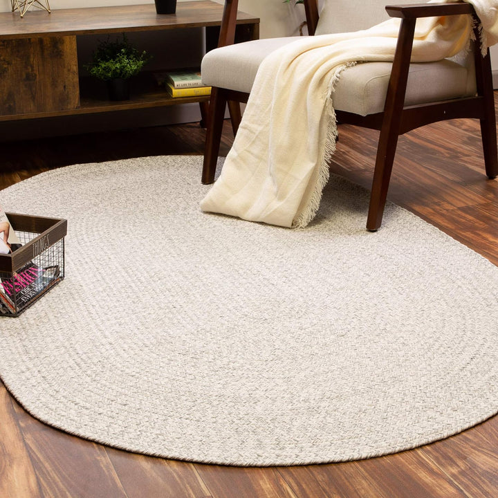 Farmhouse Braided Rug Cotton Kitchen Reversible Carpet