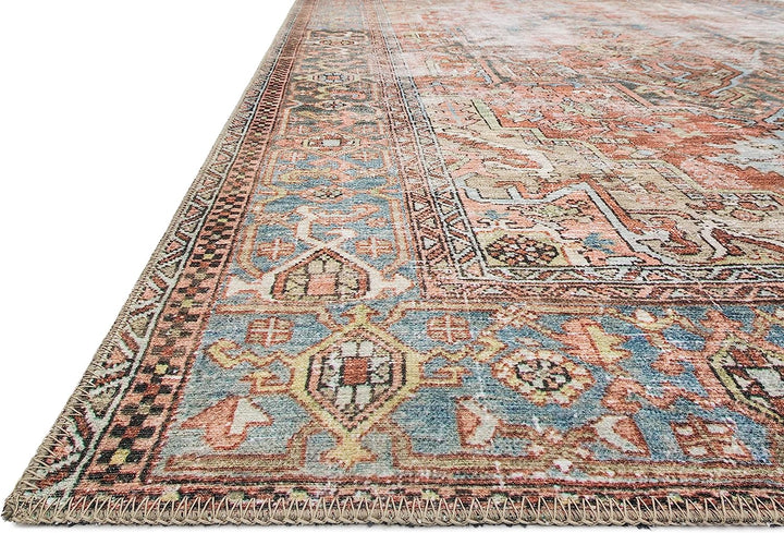 Loren Terracotta/Sky 5'-0" x 7'-6" Area Rug