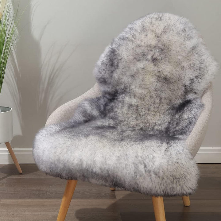 Genuine Sheepskin Area Rug Wool Rug Fur Carpet Fluffy Shaggy Fur Rug for Living Room Kids Bedroom Real Sheepskin Throw Lambskin Rugs Sofa Mat Chair Seat Covers (Tan, 2 x 6 ft Sheepskin)