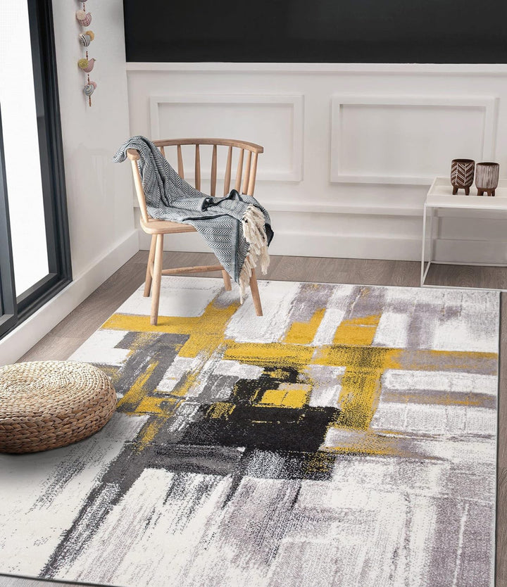 Contemporary Modern Abstract Area Rug