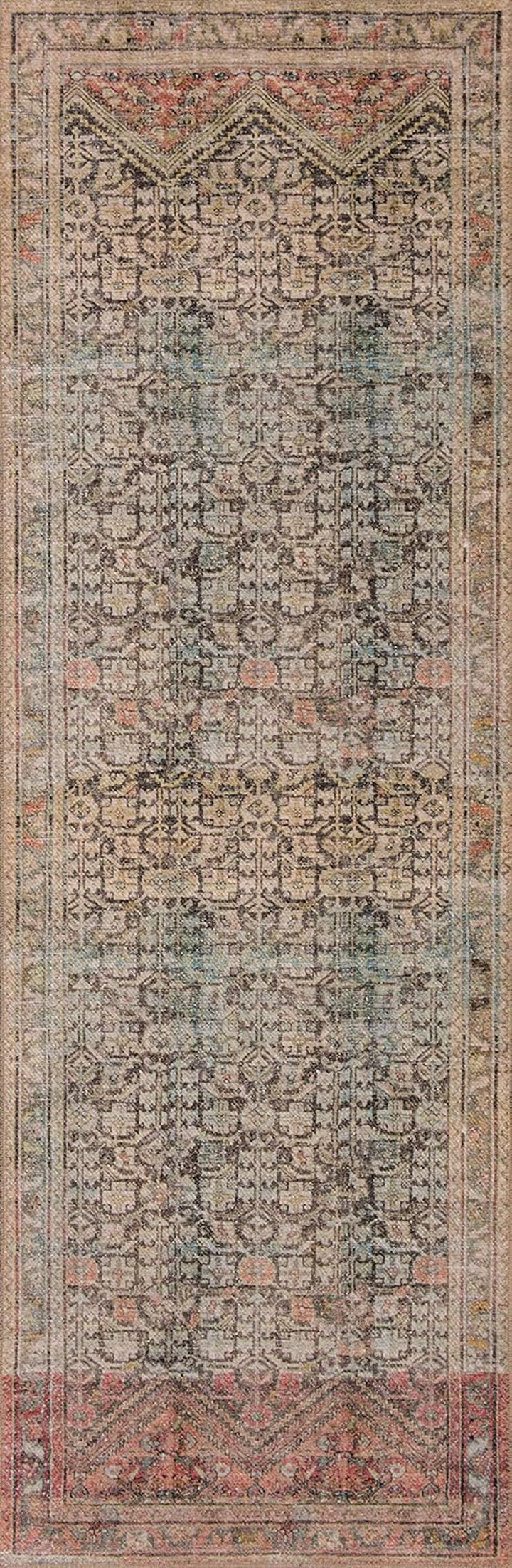 Loren Terracotta/Sky 5'-0" x 7'-6" Area Rug