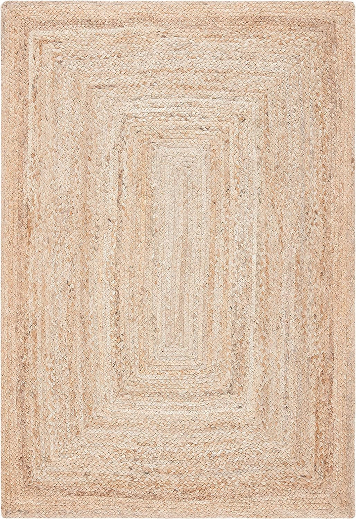 Cape Cod Collection 9' Square Natural CAP252A Handmade Flatweave Jute Entryway Living Room Foyer Bedroom Area Rug