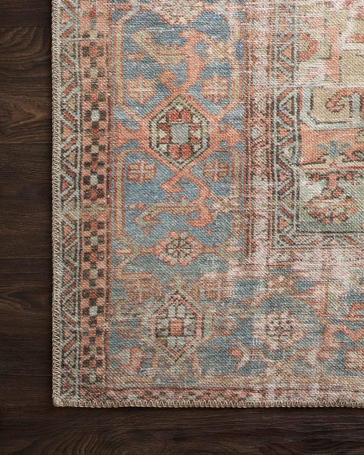 Loren Terracotta/Sky 5'-0" x 7'-6" Area Rug