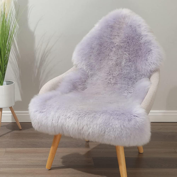 Genuine Sheepskin Area Rug Wool Rug Fur Carpet Fluffy Shaggy Fur Rug for Living Room Kids Bedroom Real Sheepskin Throw Lambskin Rugs Sofa Mat Chair Seat Covers (Tan, 2 x 6 ft Sheepskin)