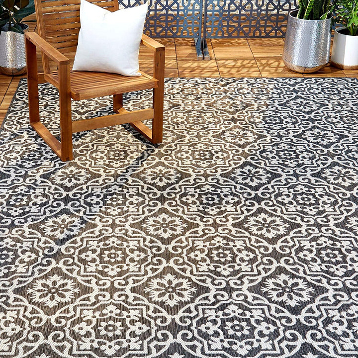 Patio Country Danica Transitional Geometric Indoor/Outdoor Area Rug