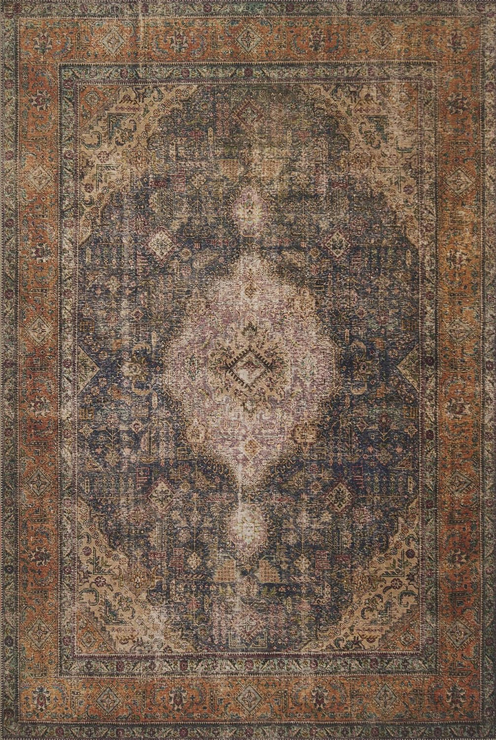 Loren Terracotta/Sky 5'-0" x 7'-6" Area Rug