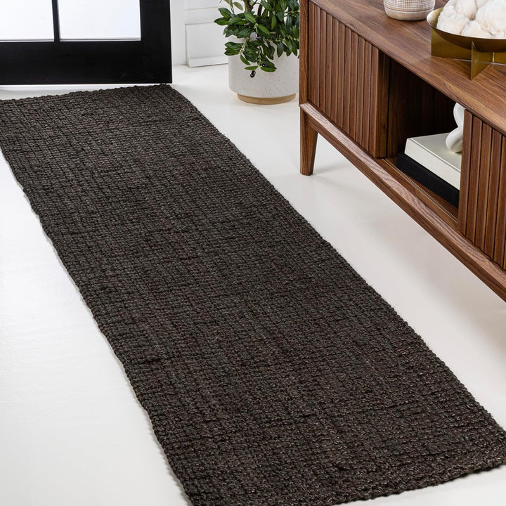 NRF102A-3 Pata Hand Woven Chunky Jute Indoor Area -rug Bohemian Farmhouse Easy -cleaning Bedroom Kitchen Living Room Non Shedding, 3 ft x 5 ft, Natural Color