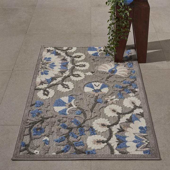 Aloha Indoor/Outdoor Area Rug, Easy Cleaning, Non Shedding, Bed Room, Living Room, Dining Room, Deck, Backyard, Patio