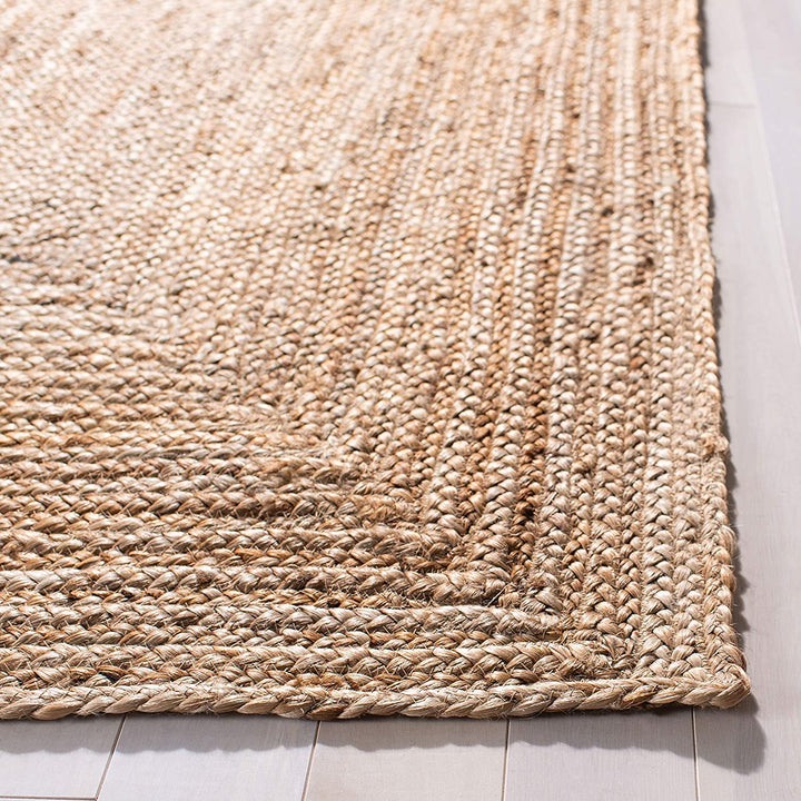 Cape Cod Collection 9' Square Natural CAP252A Handmade Flatweave Jute Entryway Living Room Foyer Bedroom Area Rug