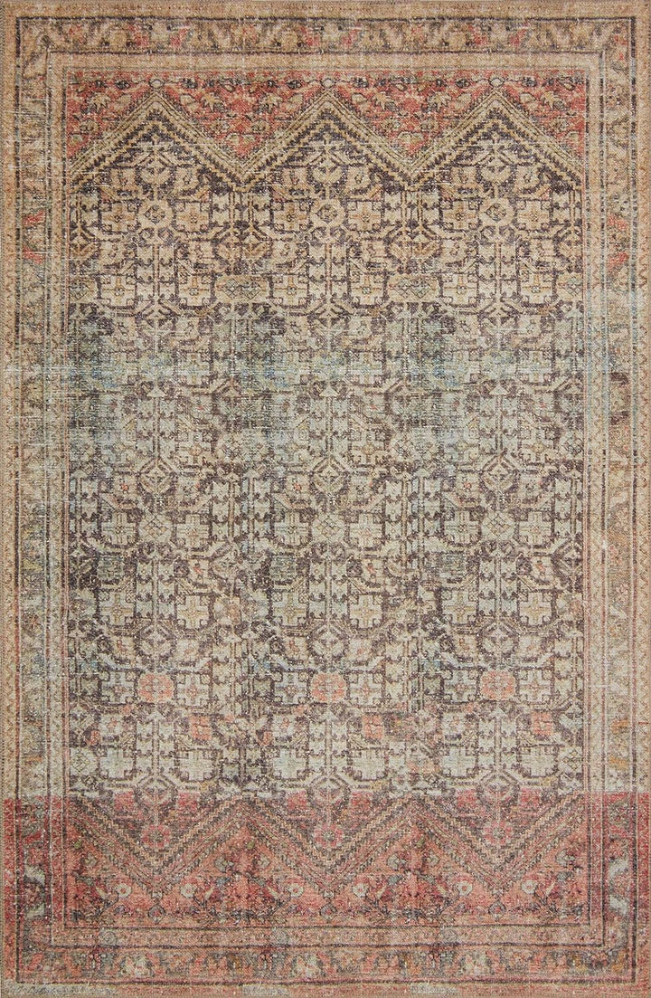 Loren Terracotta/Sky 5'-0" x 7'-6" Area Rug