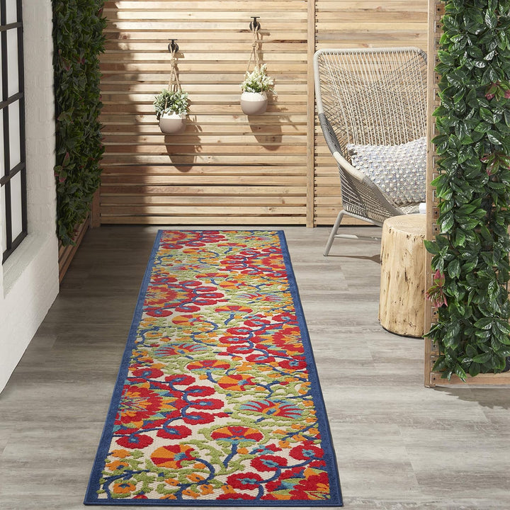 Aloha Indoor/Outdoor Area Rug, Easy Cleaning, Non Shedding, Bed Room, Living Room, Dining Room, Deck, Backyard, Patio