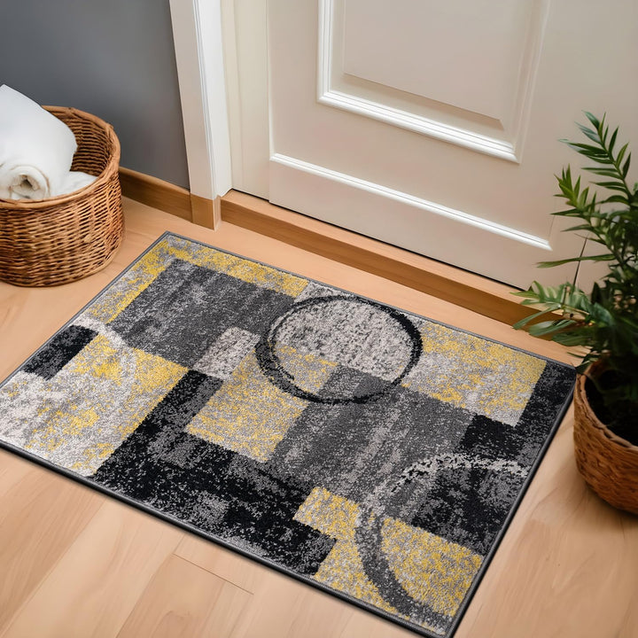 Contemporary Abstract Design Soft Area Rug