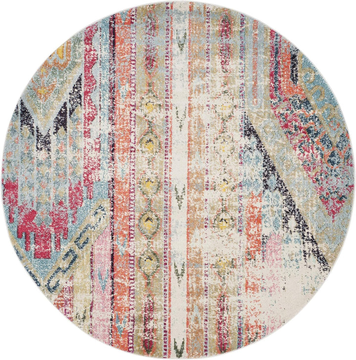 Monaco Collection Area Rug - Boho Chic Tribal Distressed Design, Non-Shedding & Easy Care, Ideal for High Traffic Areas in Living Room, Bedroom