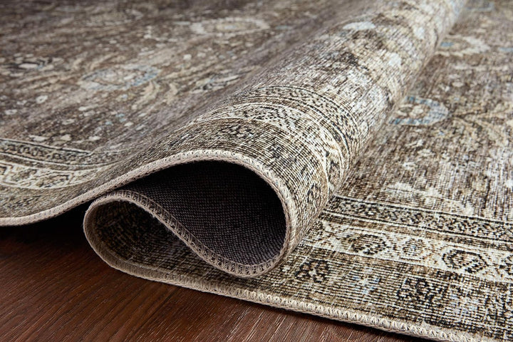 Layla Collection, Antique/Moss, Accent Rug, Soft, Durable, Vintage Inspired, Distressed, Low Pile, Non-Shedding, Easy Clean, Living Room Rug