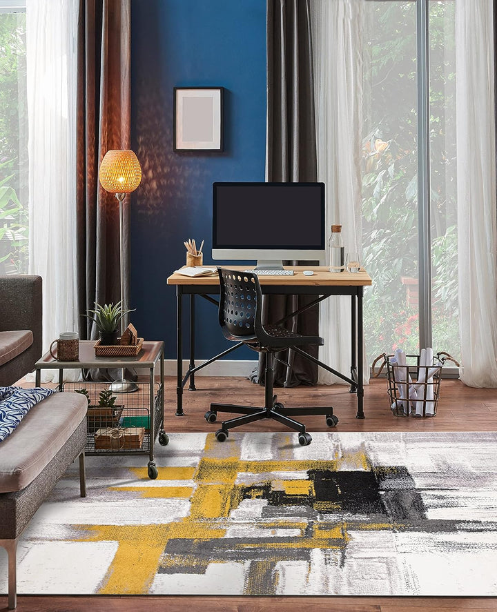 Contemporary Modern Abstract Area Rug