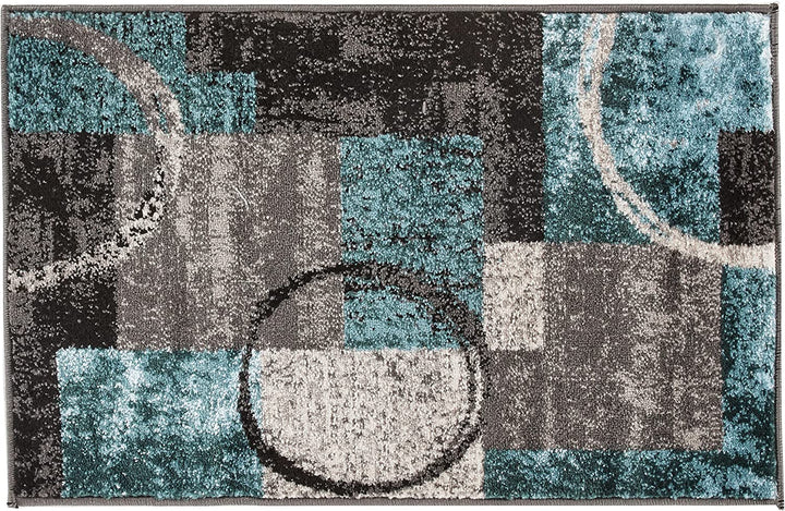 Contemporary Abstract Design Soft Area Rug