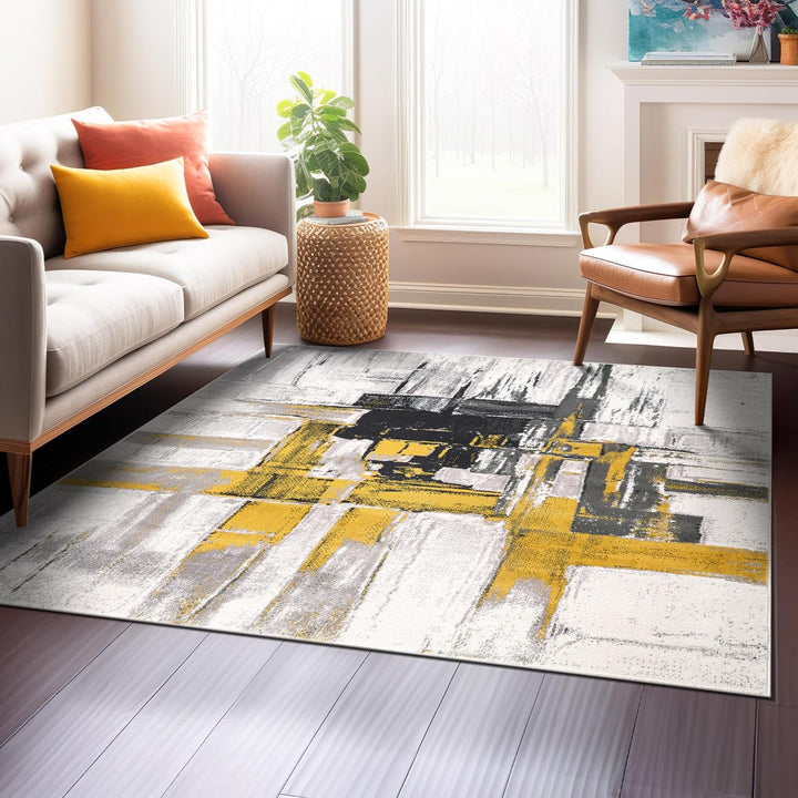 Contemporary Modern Abstract Area Rug