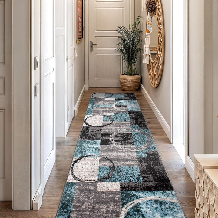 Contemporary Abstract Design Soft Area Rug