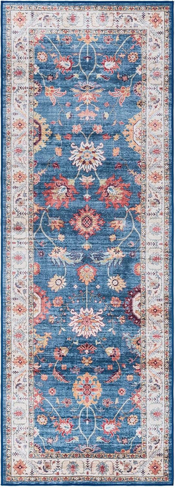 Printed Indoor Boho Area Rug - Non Slip, Ultra Thin, Super Strong, Printed Rug - Home Décor for Entryway, Bedroom, Living Room - 6x9 Medium, Cullen Red, 28939