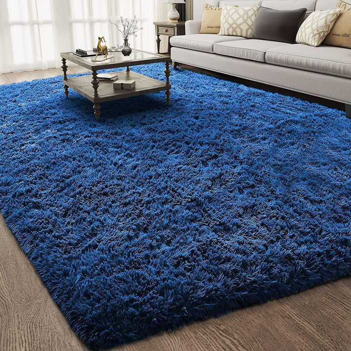 Machine Washable 6x9 Rugs for Living Room,Grey Fluffy Carpet Large Fuzzy Plush Shag Comfy Soft, Non-Slip Indoor Floor Carpet,for Kids Boys Girls, Room,Bedroom,Playroom, Home Decor Aesthetic